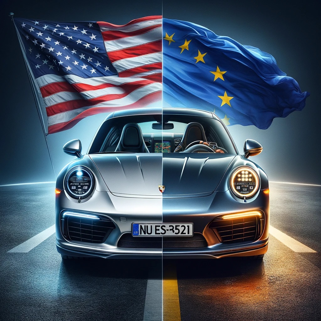 Konwersja aut z USA na EU Porsche Audi