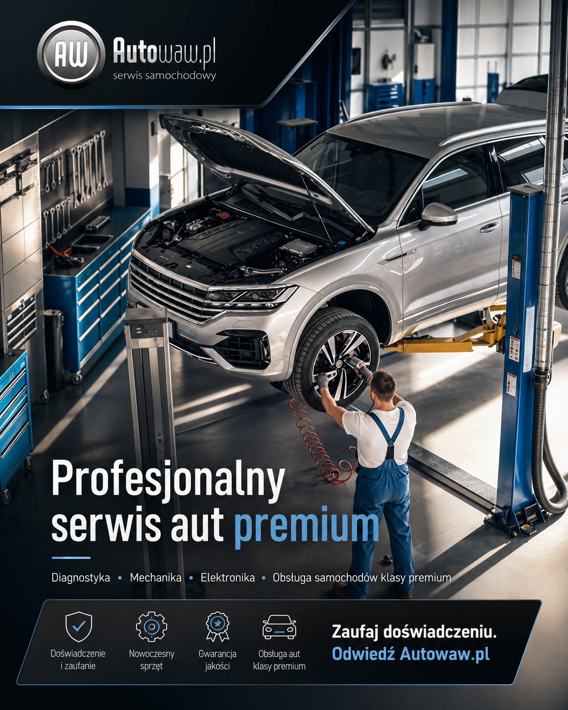 AutoWaw serwis aut premium Porsche Audi AutoWaw – niezależny serwis aut premium Porsche, Audi, BMW, Mercedes w Warszawie